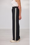 GEORGE WIDE LEG PANT - black / iv
